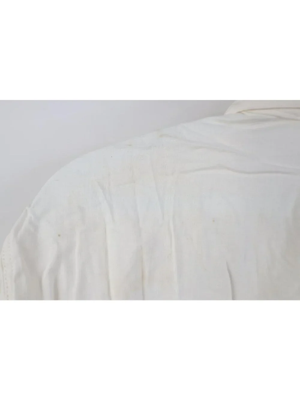 Deadstock Vtg 50s Unissued German Military Mens 36 Hospital Grandpa Shirt White